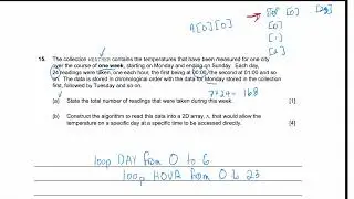 HL Pseudocode Problem 2.1 - 2D Arrays, Nested Loops