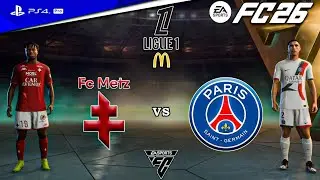 ФК 26 - ФК Мец против ПСЖ - Лига 1 - Полный матч 25/26 | PS4&trade; Pro [4K60]