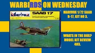 MARIVOX 1/72, SAAB 17, ШВЕДСКИЙ ПИКИРУЮЩИЙ БОМБАРДИРОВЩИК, НАБОР № 3. ЧТО В КОРОБКЕ? ОБЗОР МОДЕЛИ...