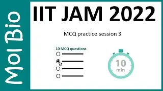 Molecular biology MCQ PRACTICE session 3 for IIT JAM 2022 | IIT JAM | GATB | CSIR | GATE