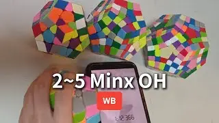 41:06.95 2x2~5x5 Megaminx OH WB Binwei Fu