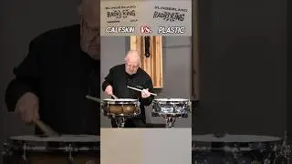 Which do you prefer? Calfskin vs. Plastic heads on new #Slingerland Radio Kings! -  #vintage #drums