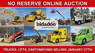 January 27th Equipment & Trucks Online Auction | No-Reserve | No Buyer&rsquo;s Premium | bidadoo