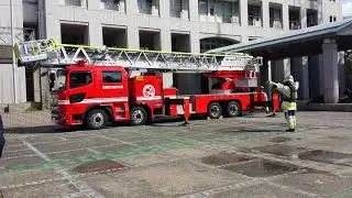 豊橋市消防本部新型はしご車お披露目会