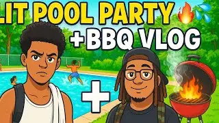 (Student at da crib) Pool party Vlog feat:@Luhkeyno @Kbskii