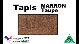 Tapis entr&eacute;e Marron Taupe A tapis