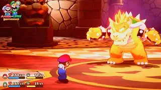 Mario & Luigi Brotherships: Boss Fight Bowser & Form, Bowser Jr. Kidnap by 3' Idiot Corp