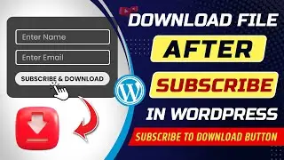 How to add subscribe to download button in WordPress | Download file after subscribe