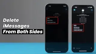 Как удалить iMessages с обеих сторон iPhone?