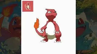 Learn with Me - I Challenge My Self to Draw Pokemon Everyday! (Charmeleon)