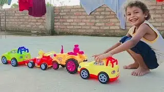 Little Tractor Adventure 🚜 | Funny Farm Cartoon l Kids Pretend play Toy l Toy Bee 