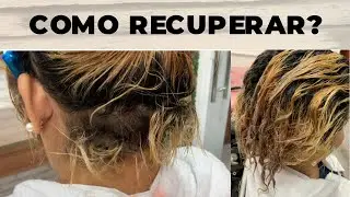 O salão quebrou todo o cabelo dela! | corte químico | emborrachamento