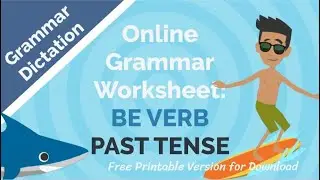 Online Grammar Worksheet Past Tense Be