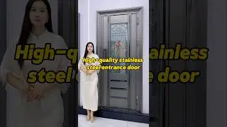 Here&rsquo;s a high-end and stylish stainless steel front door.#doors #securitydoor #factoryproducts