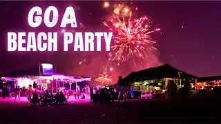 GOA BEACH PARTY | NIGHT  PARTY AT CALANGUTE BEACH | GOA VLOG | #goavlog #beachlife #nightlifeingoa