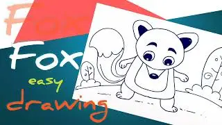 Fox easy drawing|Fox easy sketch|Fox|How to draw Fox easy drawing for beginners
