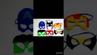 How to make Super heroes mask for kids? Batman/Spider man/Hulk/Captain America/Iron Man/Wolverine
