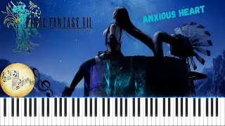 Final Fantasy VII :  Anxious Heart (Piano Cover + Tutorial)