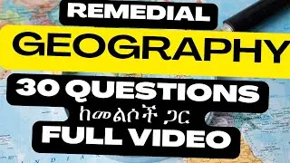 Geography full mid exam in amahric for freshman and remedial
