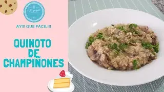 Receta de quinotto de champiñones solo 6 ingredientes el más fácil y rico del mundo mundial.