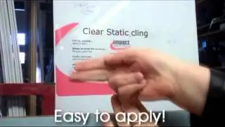 Static cling labels