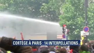 Manifestation contre la loi Travail: violents affrontements en t&ecirc;te de cort&egrave;ge