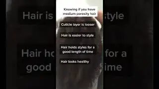 How to know if your hair is medium porosity | Ashanti Curls | #naturalhaircare #porosity #shorts