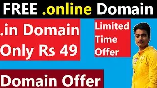 FREE .online Domain and Buy .in Domain Only Rs 49 | .in Domain Name 2022