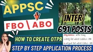 APPSC forest beat officer notification OTPR APPLY PROCESS 2025|APPSC FBO NOTIFICATION APPLY|#appsc