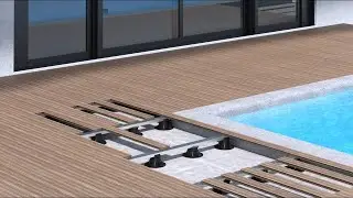 Profilpas PP Level DUO MAXI - Verlegung von Terrassendielen mit L-Kopf f&uuml;r Balkenkonstruktion