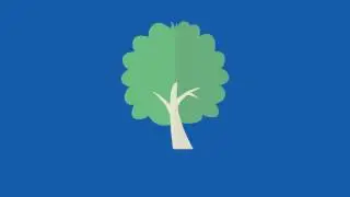 Blue Screen Tree Animated - Green Screen Footage