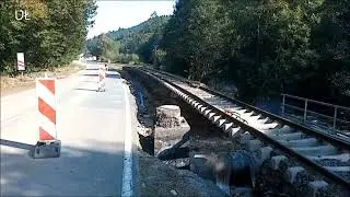 Morava - trať 292 - po povodni 2024