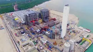 2x1000MW coal fire power plan construction Jimah East power plan, E&I work by Dong Nam A C&C