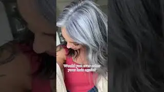 Never would I ever! #shorts #grayhairdontcare #grayhairtransition