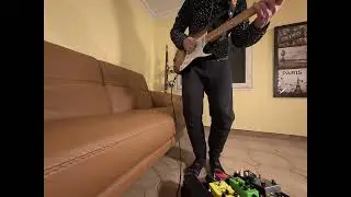 Ibanez AT100CL-all pickups with some cool overdrives, wah-wah and fuzz using Toneville Broadway amp.