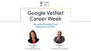 Executive Fireside Chat with Jon Stewart and Karen Dahut, CEO of Google Public Sector