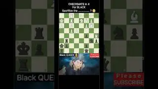 😨 Checkmate in 4 ! 😱 The Most Beautiful End Ever! #chessshorts #checkmate #viral #shorts