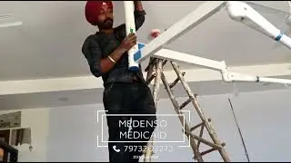 Advanced Dual-Dome OT Light Installation#DualDomeOTLight #SurgicalLighting #MedensoMedicaid #OTLight