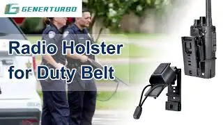 Generturbo Radio Holster for Duty Belt, Tactical Radio Holster, Walkie Talkie Holder
