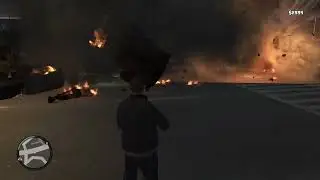 GTA IV Bike stunts and setting cars on fire random play [raw] #nocomentary