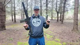 Сравнение 7,5-дюймовых AR с подавлением звука и 9-мм без подавления звука