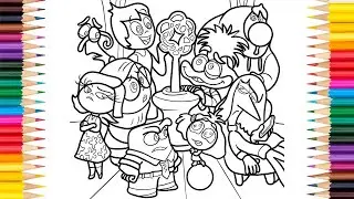 INSIDE OUT 2 COLORING PAGES | ALL EMOTIONS: ANGER, DISGUST, JOY, FEAR, SADNESS,... | NCS