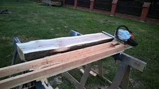 Homemade Chainsaw Mill/Domowy trak z piły spalinowej STIHL MS 181