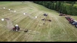 Traktorslalom med kärra i Bullaren 2019