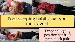 Worst to best sleeping positions explained to avoid Back pain,neck pain/ How to sleep in back pain