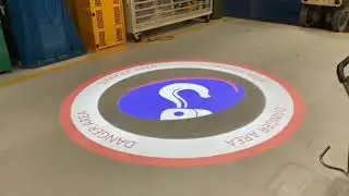 EOT Crane Safety Logo Projector &ndash; Safety You Can See!
