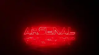 After Effects : Electric Neon Logo Arsenal  ( Saber-Plugin)