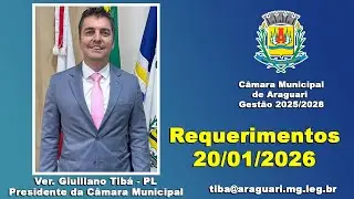 Requerimentos Vereador Presidente Giulliano Tibá 20/01/2026