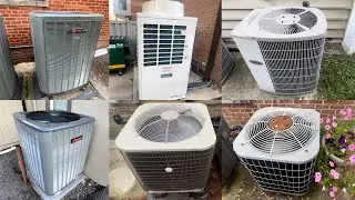 HVAC Heaven - Various Carrier, Goodman, Lennox, & Trane A/Cs & Heat Pumps Running (Cool Mode)