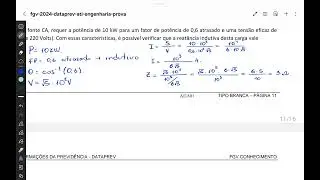 DATAPREV 2024 (FGV) Q51 CIRCUITOS ELÉTRICOS PARA CONCURSO PÚBLICO